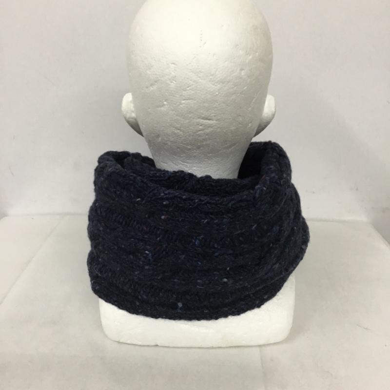 ポールスミス Paul Smith マフラー マフラー 460-440 ウール ケーブル編み 無地 紺 / ネイビー /  メンズ USED 古着 中古 10130779