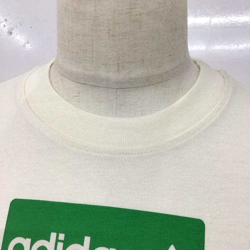 アディダス adidas Tシャツ 半袖 GP3393 モンスターズインク マイク ワゾウスキ ディズニー XS ロゴ、文字 アイボリー / アイボリー /  メンズ USED 古着 中古 10123295