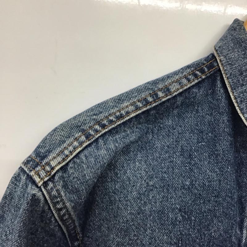 リーバイス Levi s ジャケット、上着 ジャケット、ブレザー デニムジャケット Gジャン M 無地 インディゴ / インディゴ /  レディース USED 古着 中古 10129630