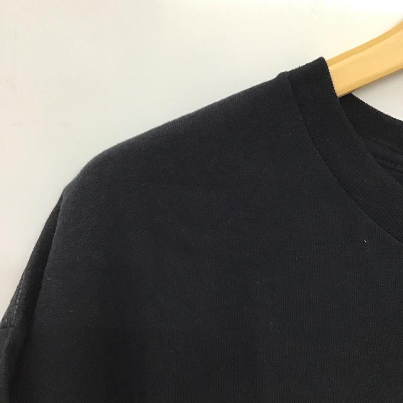マナスタッシュ MANASTASH Tシャツ 半袖 半袖カットソー プリントTシャツ クルーネックカットソー XL ロゴ、文字 黒 / ブラック /  メンズ USED 古着 中古 10142635