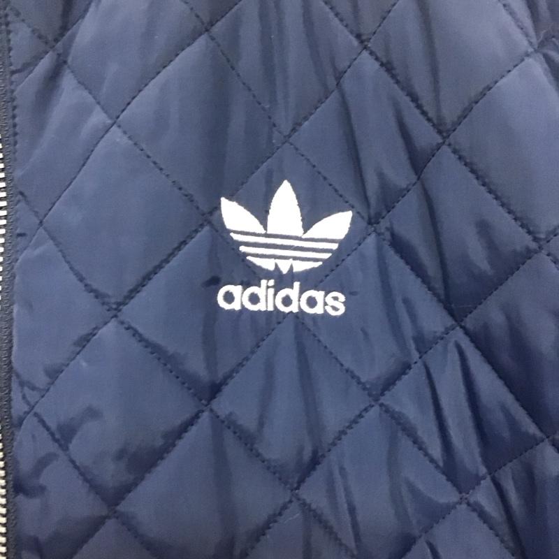 アディダス adidas ジャケット、上着 ジャケット、ブレザー ab7860 キルテッドスーパースタートラックトップ ジップアップジャケット S ロゴ、文字 紺 / ネイビー /  メンズ USED 古着 中古 10143207
