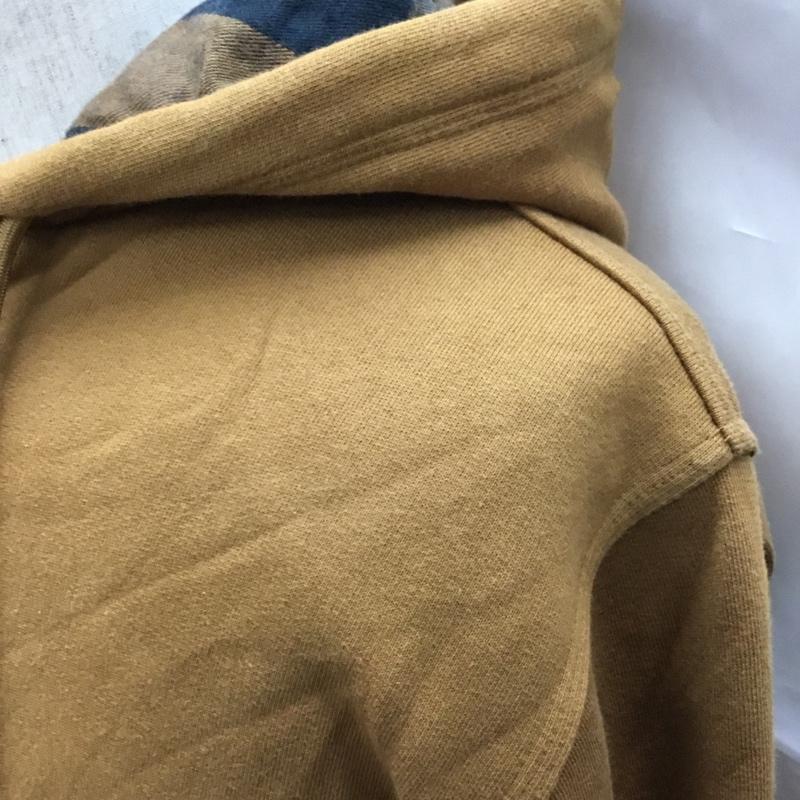 エルエルビーン L.L.Bean パーカー 長袖 ジップアップパーカー スウェットパーカー 長袖パーカー M 無地 茶 / ブラウン /  メンズ USED 古着 中古 10110996