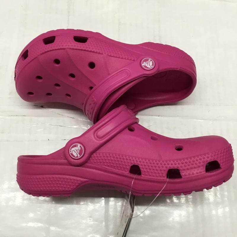 クロックス crocs シューズ シューズ 15908-670 ralen clog K 19.5cm キッズ 19.5cm ロゴ、文字 桃 / ピンク /  ガールズ USED 古着 中古 10110664