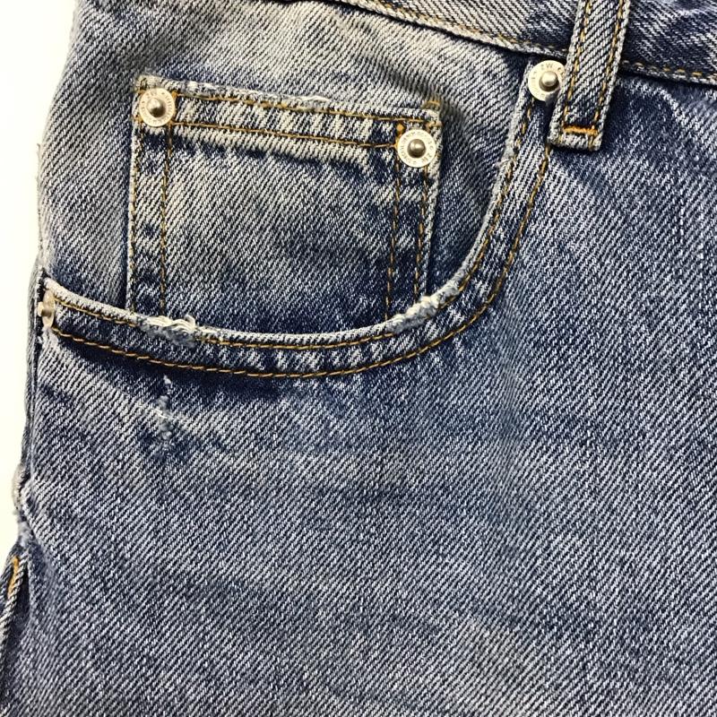 ザラウーマン ZARA WOMAN パンツ デニム、ジーンズ デニムパンツ ストレートパンツ ワイドパンツ カジュアルパンツ 36 無地 インディゴ / インディゴ /  レディース USED 古着 中古 10117994