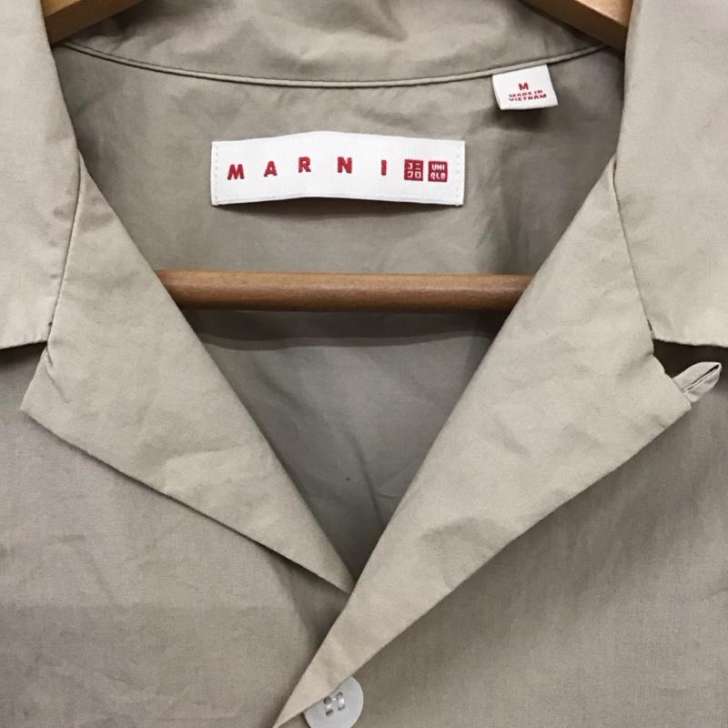 ユニクロ UNIQLO シャツ、ブラウス 半袖 331-449635 半袖シャツ カラーシャツ M 無地 ベージュ / ベージュ /  メンズ USED 古着 中古 10132794