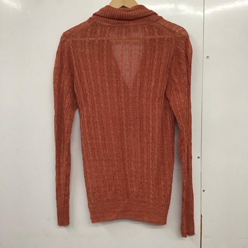 ナノユニバース nano・universe カーディガン 長袖 長袖ニットカーディガン フロントボタン M 無地 橙 / オレンジ /  メンズ USED 古着 中古 10141959