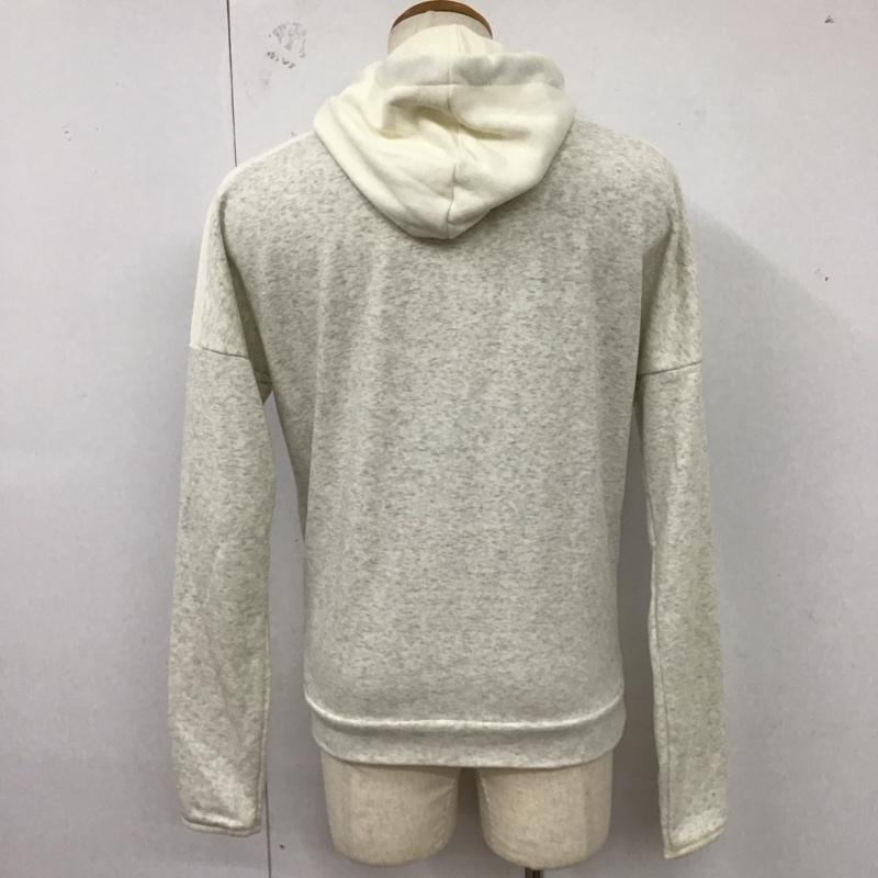 アディダス adidas パーカー 長袖 DM4055 フルジップ スウェット L ロゴ、文字 灰 / グレー /  メンズ USED 古着 中古 10123280