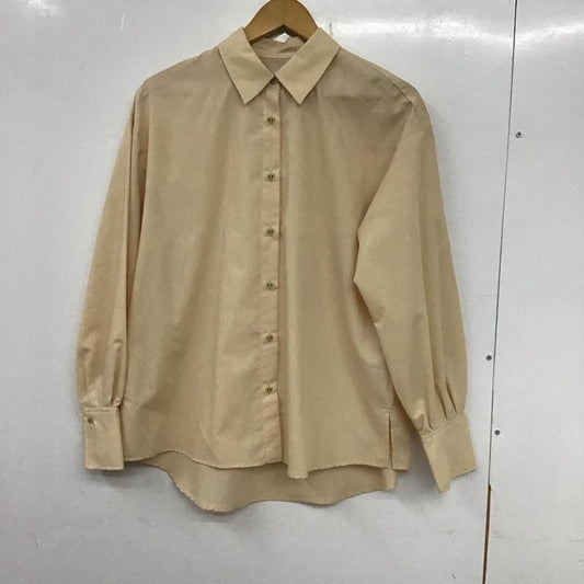 リリー ブラウン Lily Brown シャツ、ブラウス 長袖 FREE 無地 ベージュ / ベージュ /  レディース USED 古着 中古 10136476