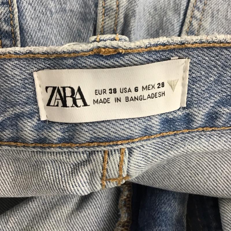 ザラ ZARA パンツ デニム、ジーンズ ジーパン 無地 水色 / ライトブルー /  レディース USED 古着 中古 10109428