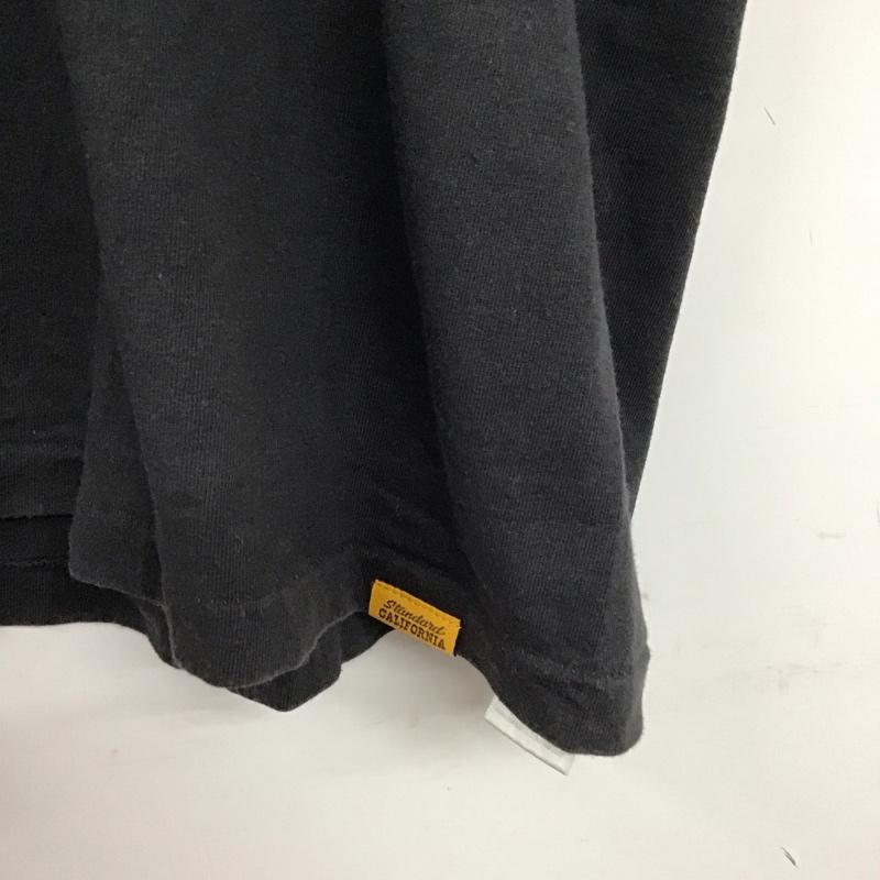 スタンダード カリフォルニア STANDARD CALIFORNIA Tシャツ 半袖 半袖カットソー プリントTシャツ クルーネックカットソー XL ロゴ、文字 黒 / ブラック /  メンズ USED 古着 中古 10133115