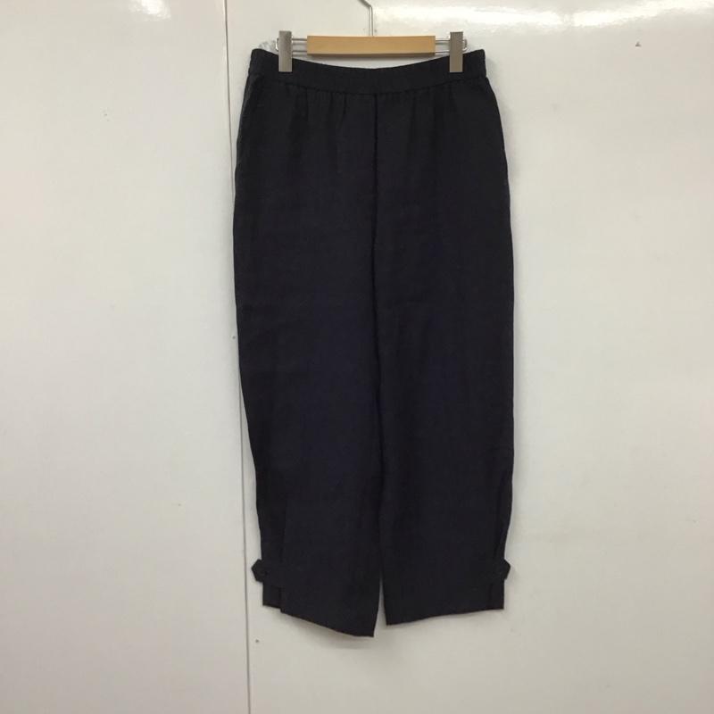 ザラ ZARA パンツ ワークパンツ、ペインターパンツ ワークパンツ ワイドパンツ カジュアルパンツ M 無地 紺 / ネイビー /  レディース USED 古着 中古 10128946
