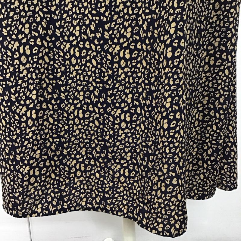 フリークスストア FREAK S STORE スカート ロングスカート 184-3154 FREE 総柄 紺 / ネイビー / X ベージュ / ベージュ /  レディース USED 古着 中古 10112644