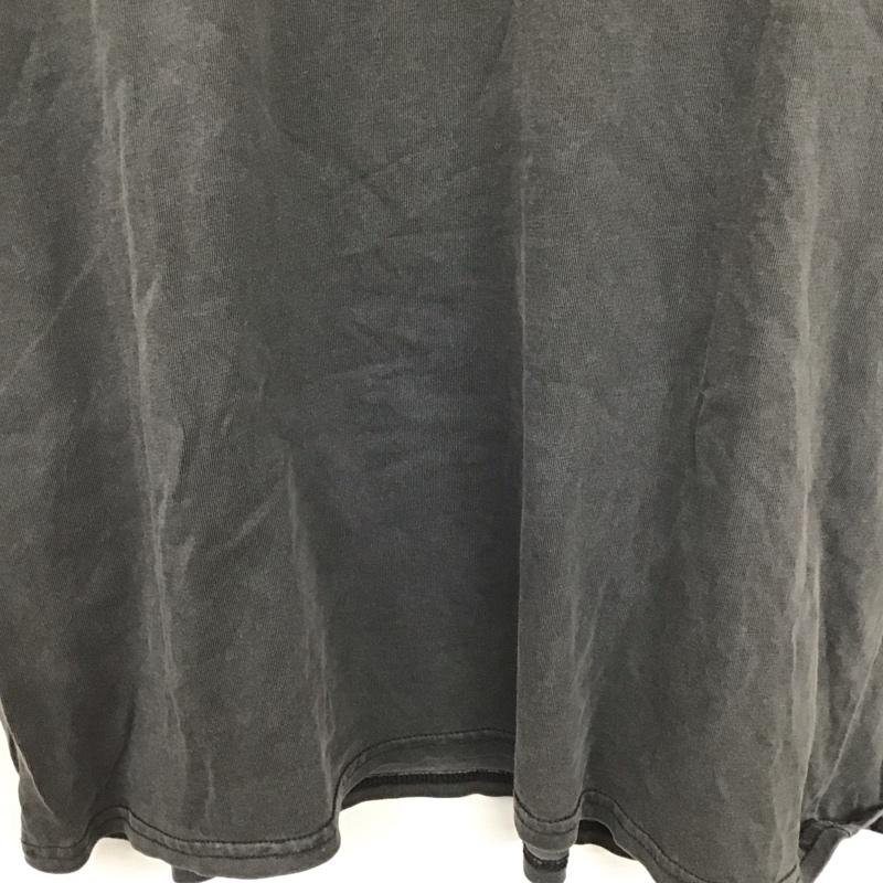ニコアンド niko and... Tシャツ 半袖 L ロゴ、文字 X プリント チャコールグレー / チャコールグレー /  レディース USED 古着 中古 10137175