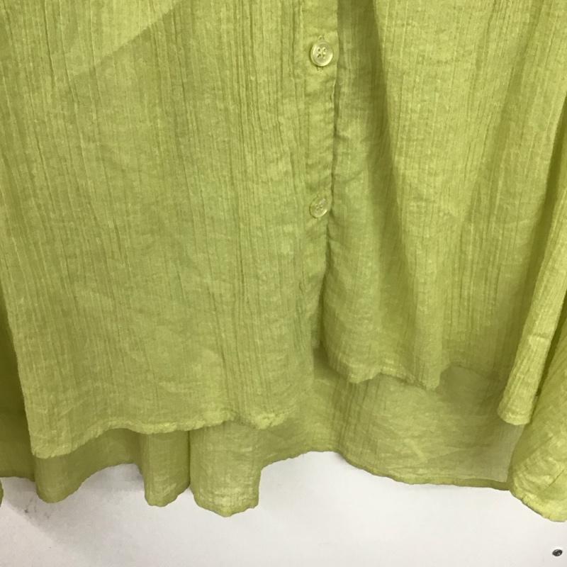ローリーズファーム LOWRYS FARM シャツ、ブラウス 七分袖 FREE 無地 黄緑 / イエローグリーン /  レディース USED 古着 中古 10133324