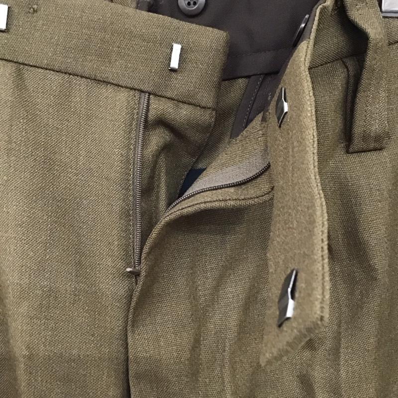 ミリタリー ミリタリー パンツ スラックス British Army Barrack Dress イギリス軍　バラックドレス　トラウザー 無地 茶 / ブラウン /  メンズ USED 古着 中古 10114422