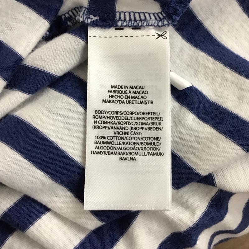 ポロラルフローレン POLO RALPH LAUREN Tシャツ 半袖 クルーネック ポロベア ボーダー XL プリント 白 / ホワイト / X 青 / ブルー /  レディース USED 古着 中古 10118829