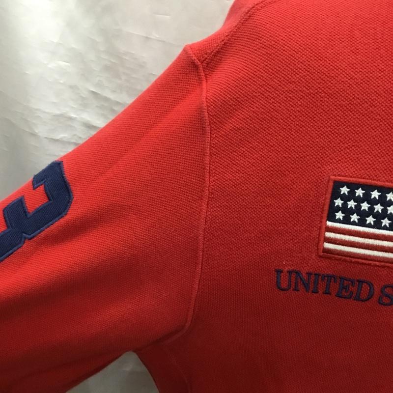 ポロバイラルフローレン Polo by RALPH LAUREN ジャケット、上着 ジャケット、ブレザー 長袖ジャケット スタンドカラージャケット ジップアップジャケット LL ロゴ、文字 赤 / レッド /  メンズ USED 古着 中古 10121787