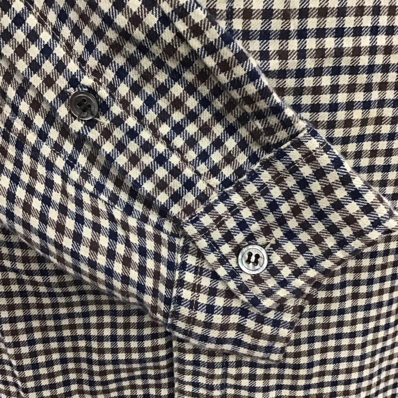 アンダーカバー UNDERCOVER シャツ、ブラウス 長袖 UCU4403-1 ロング丈 3 チェック ベージュ / ベージュ / X 茶 / ブラウン / X 紺 / ネイビー /  メンズ USED 古着 中古 10119793