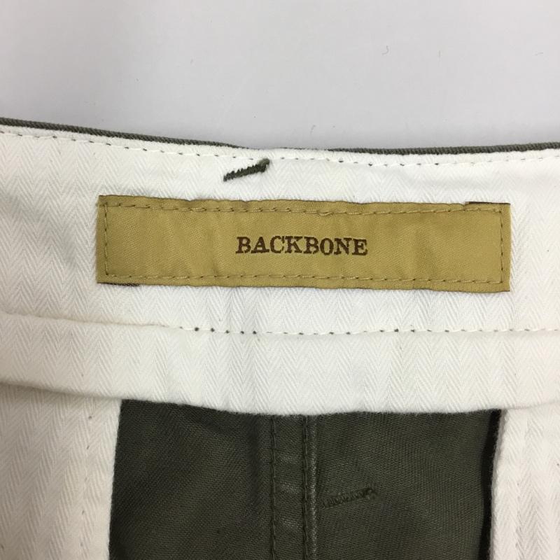 バックボーン BACK BONE パンツ チノパン BB13FW-P11 コットン タック入り L 無地 カーキ / カーキ /  メンズ USED 古着 中古 10119176