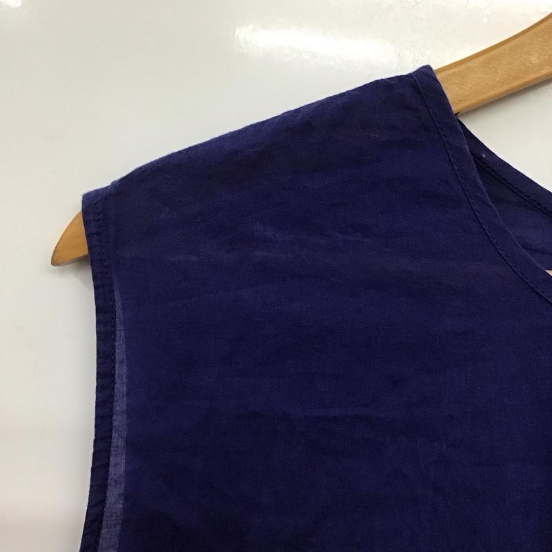 ニコアンド niko and... トップス トップス ST93SB08TO ノースリフリルブラウス 3 無地 青 / ブルー /  レディース USED 古着 中古 10141990