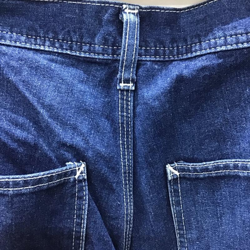 リー Lee パンツ デニム、ジーンズ デニムパンツ ストレートパンツ ワイドパンツ カジュアルパンツ 33インチ 無地 青 / ブルー /  メンズ USED 古着 中古 10116365