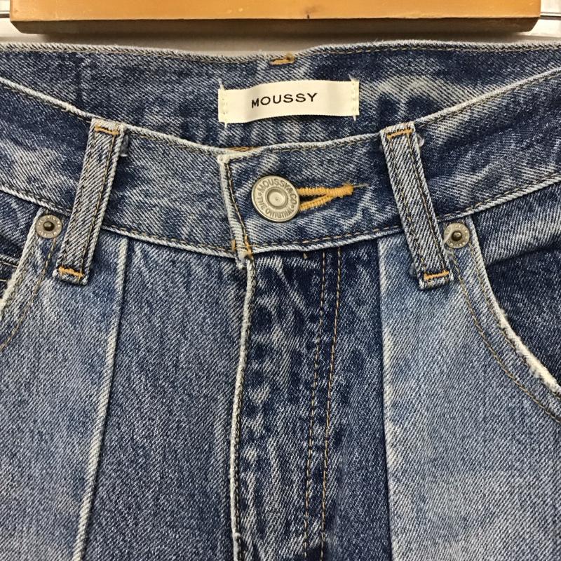 マウジー MOUSSY パンツ デニム、ジーンズ 010ASH11-0600 PATCHWORK STRAIGHT 無地 青 / ブルー /  レディース USED 古着 中古 10131322