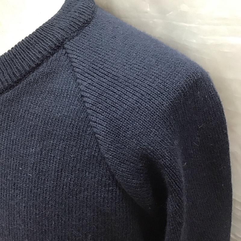コムデギャルソン COMME des GARCONS ニット、セーター 長袖 長袖ニットカットソー ニット セーター クルーネックニット XL ロゴ、文字 紺 / ネイビー /  メンズ USED 古着 中古 10122684