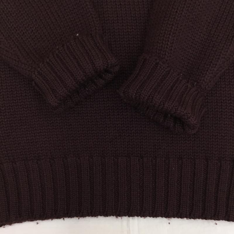 ポロラルフローレン POLO RALPH LAUREN ニット、セーター 長袖 90s LL ワンポイント ボルドー / ボルドー /  メンズ USED 古着 中古 10139632