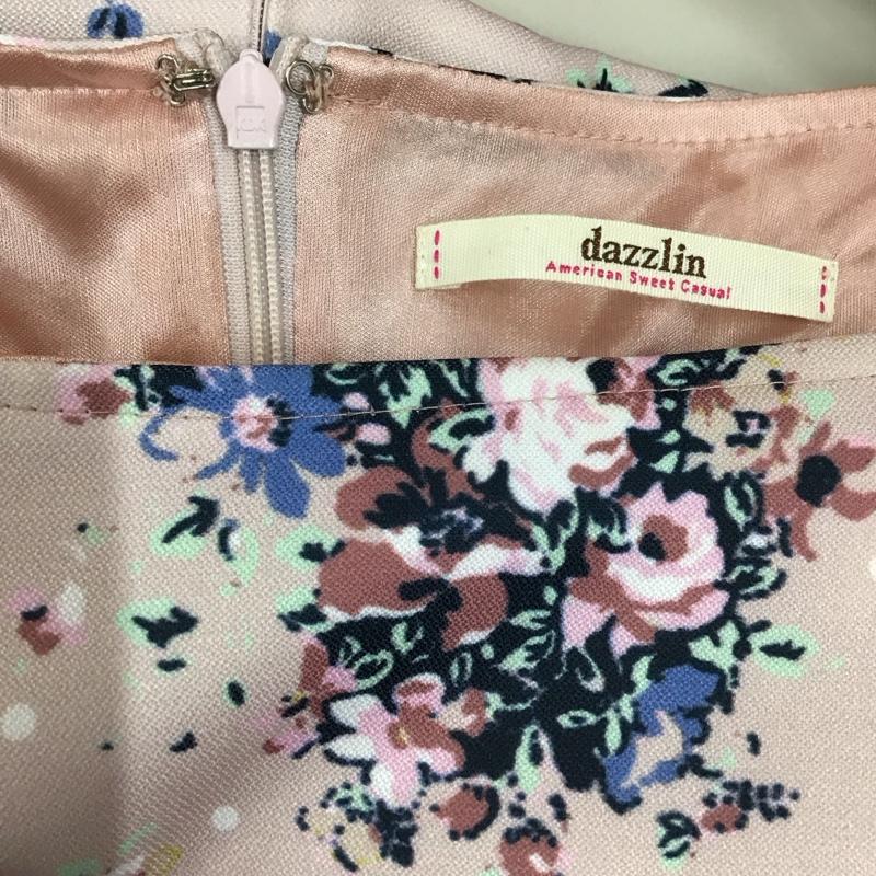 ダズリン dazzlin ワンピース ミニスカート 021410303601 五分袖 M 花柄 桃 / ピンク /  レディース USED 古着 中古 10115429