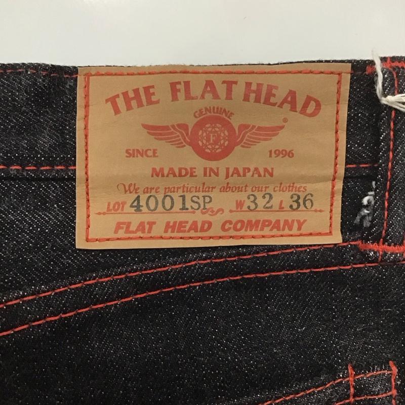 フラットヘッド The Flat Head パンツ デニム、ジーンズ デニムパンツ ストレートパンツ スリムパンツ カジュアルパンツ 32インチ 無地 黒 / ブラック /  メンズ USED 古着 中古 10107764