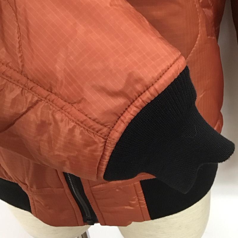 アルファ ALPHA ジャケット、上着 フライトジャケット TA1597-062 キルティング MA-1 L 無地 黒 / ブラック / X 橙 / オレンジ /  メンズ USED 古着 中古 10108268