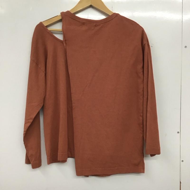 ジーナシス JEANASIS カットソー 長袖 FREE 無地 茶 / ブラウン /  レディース USED 古着 中古 10137318