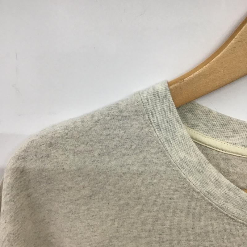 ニコアンド niko and... Tシャツ 半袖 M ロゴ、文字 X プリント 灰 / グレー /  レディース USED 古着 中古 10150853