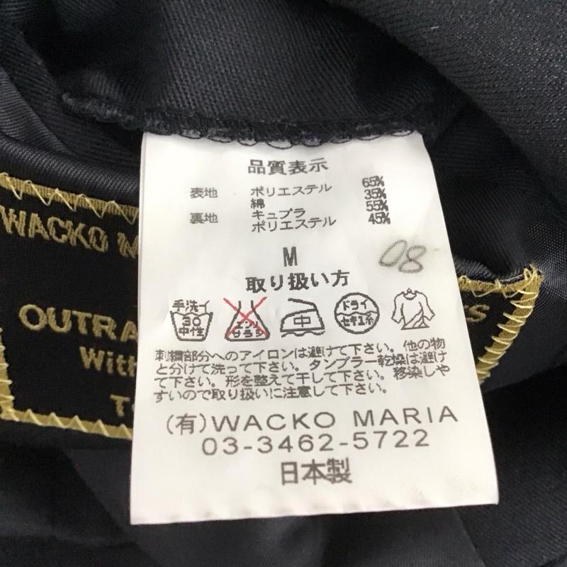 ワコマリア WACKO MARIA ジャケット、上着 ジャケット、ブレザー カジュアルジャケット アウター カラージャケット M ロゴ、文字 黒 / ブラック /  メンズ USED 古着 中古 10131519