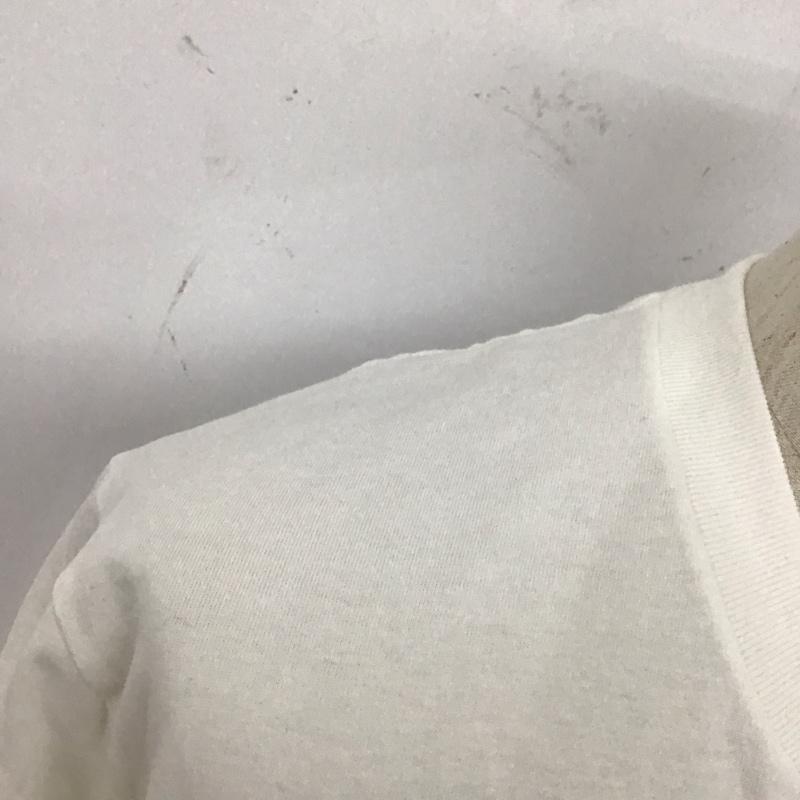 ユニクロ UNIQLO Tシャツ 半袖 341-446312 Tシャツ クルーネックカットソー プリントTシャツ XL プリント 白 / ホワイト /  メンズ USED 古着 中古 10127346