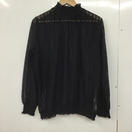 ローリーズファーム LOWRYS FARM カットソー 長袖 L 無地 黒 / ブラック /  レディース USED 古着 中古 10130190