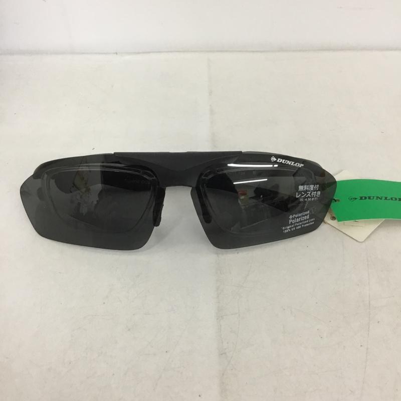 ダンロップ DUNLOP めがね・サングラス サングラス DU-010 スポーツサングラス ミラーレンズ ロゴ、文字 黒 / ブラック /  メンズ USED 古着 中古 10140442