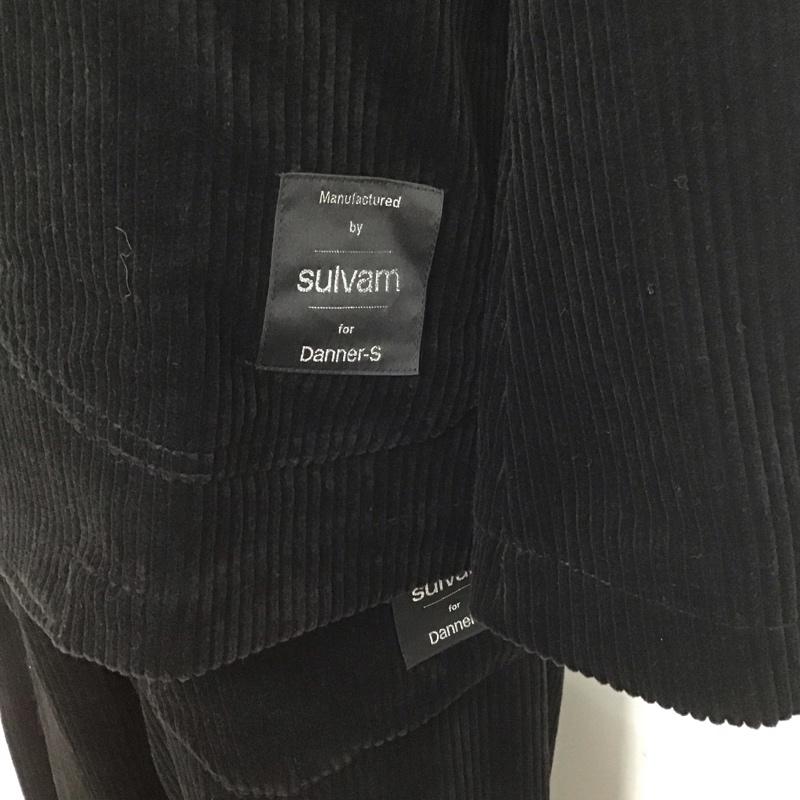 サルバム sulvam セットアップ セットアップ DSA-J03-103 コーデュロイジャケット コーデュロイパンツ タグ付き Danner-s M ロゴ、文字 黒 / ブラック /  メンズ USED 古着 中古 10139427
