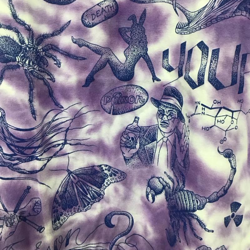 ソフト・マシーン SOFTMACHINE Tシャツ 半袖 半袖カットソー プリントTシャツ クルーネックカットソー M プリント 紫 / パープル /  メンズ USED 古着 中古 10128775