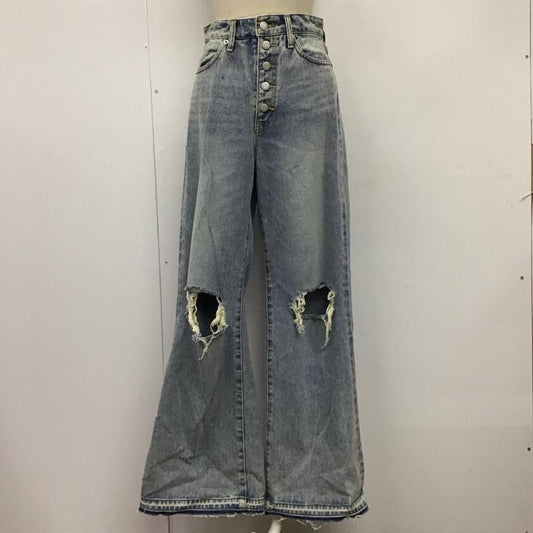 ジュエティ jouetie パンツ デニム、ジーンズ 082212400101-02 デニムパンツ ストレートパンツ ワイドパンツ カジュアルパンツ M 無地 インディゴ / インディゴ /  レディース USED 古着 中古 10114514