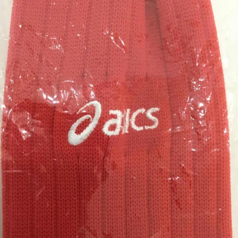 アシックス ASICS ファッション小物 ファッション小物 XSS028 ストッキング ジュニア サッカー 22cm ロゴ、文字 赤 / レッド /  ボーイズ USED 古着 中古 10132152