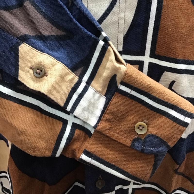 カステルバジャック CASTELBAJAC シャツ、ブラウス 長袖 ボタンダウン 90年代 M 総柄 マルチカラー / マルチカラー /  メンズ USED 古着 中古 10122597