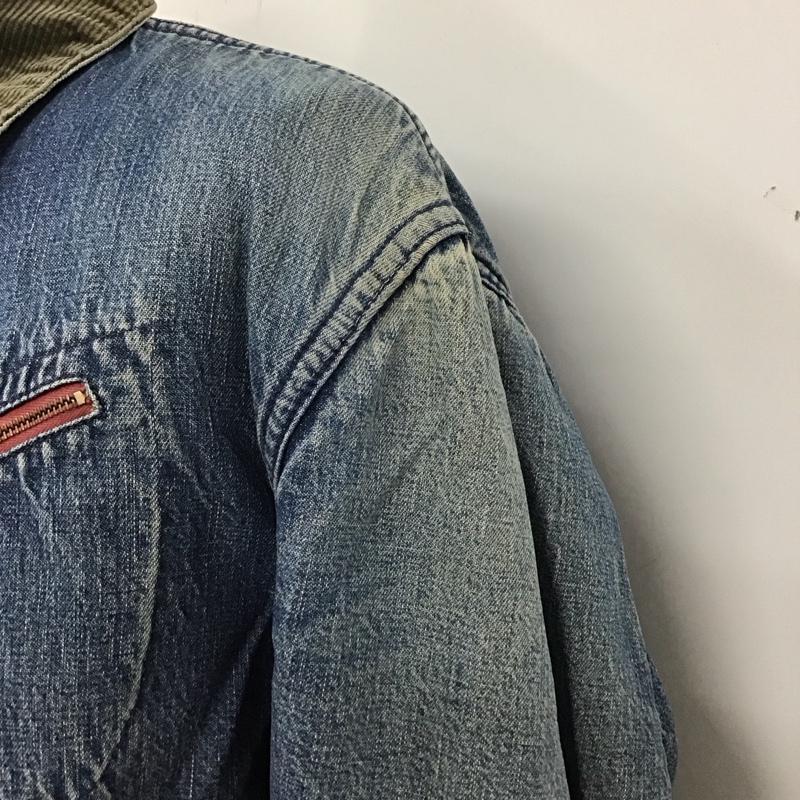 古着 USED ジャケット、上着 ジャケット、ブレザー デニムジャケット 60s 70s ウィップコード デニムワークJKT gripperzipper 42 無地 インディゴ / インディゴ /  メンズ USED 古着 中古 10124763