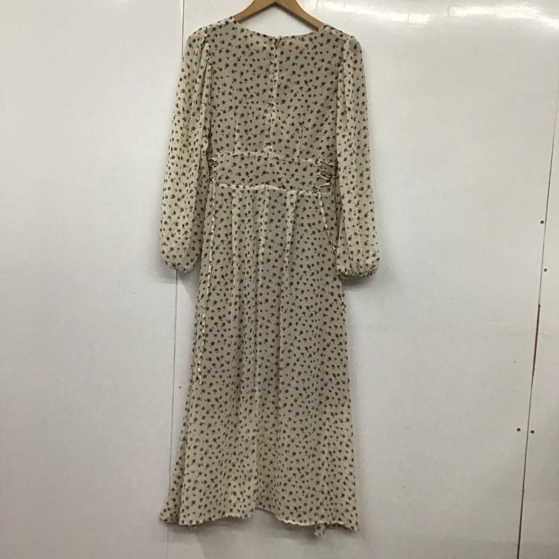 ナイスクラップ NICE CLAUP ワンピース ロングスカート 841720340 小花柄 サイドレースアップOP FREE レディース USED 古着 中古 10131472