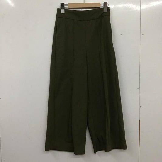 アーバンリサーチ URBAN RESEARCH パンツ スラックス wH95-24M006 クロップド丈 ストレッチ S 無地 カーキ / カーキ /  レディース USED 古着 中古 10139358