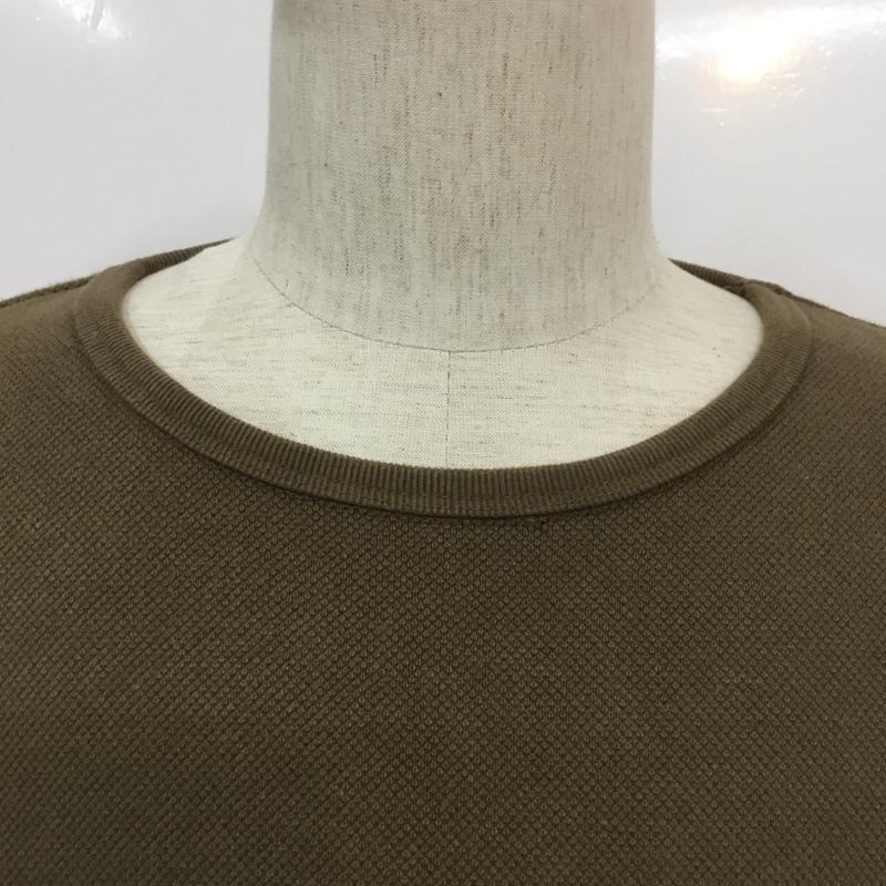 クロ KURO カットソー 半袖 962861 鹿の子 オーバーサイズ ビッグTシャツ 0 無地 カーキ / カーキ /  メンズ USED 古着 中古 10069239