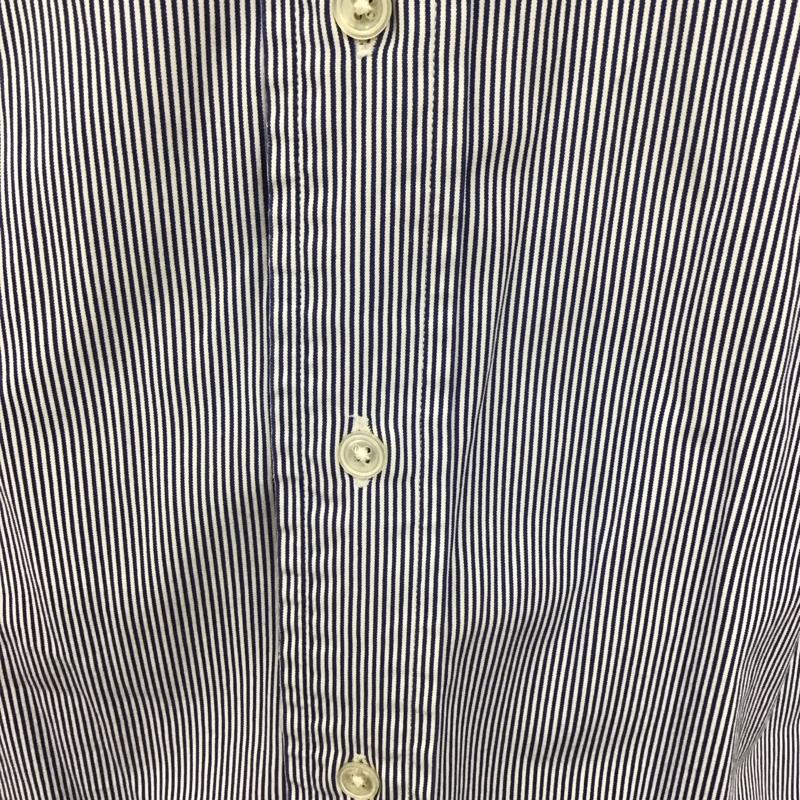 ポロバイラルフローレン Polo by RALPH LAUREN シャツ、ブラウス 長袖 長袖シャツ カラーシャツ ストライプシャツ 長袖カットソー L ストライプ 白 / ホワイト / X 青 / ブルー /  メンズ USED 古着 中古 10112805