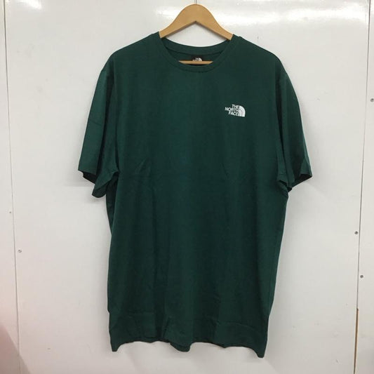 ザノースフェイス THE NORTH FACE Tシャツ 半袖 NF0A87NPA1B XL ロゴ、文字 X プリント 緑 / グリーン / X 紺 / ネイビー /  メンズ USED 古着 中古 10132522