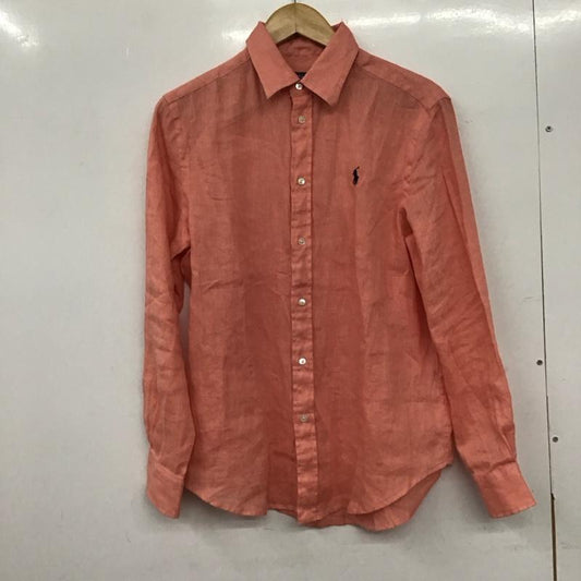 ラルフローレン RALPHLAUREN シャツ、ブラウス 長袖 長袖シャツ ロゴシャツ カラーシャツ S ロゴ、文字 桃 / ピンク /  メンズ USED 古着 中古 10144952