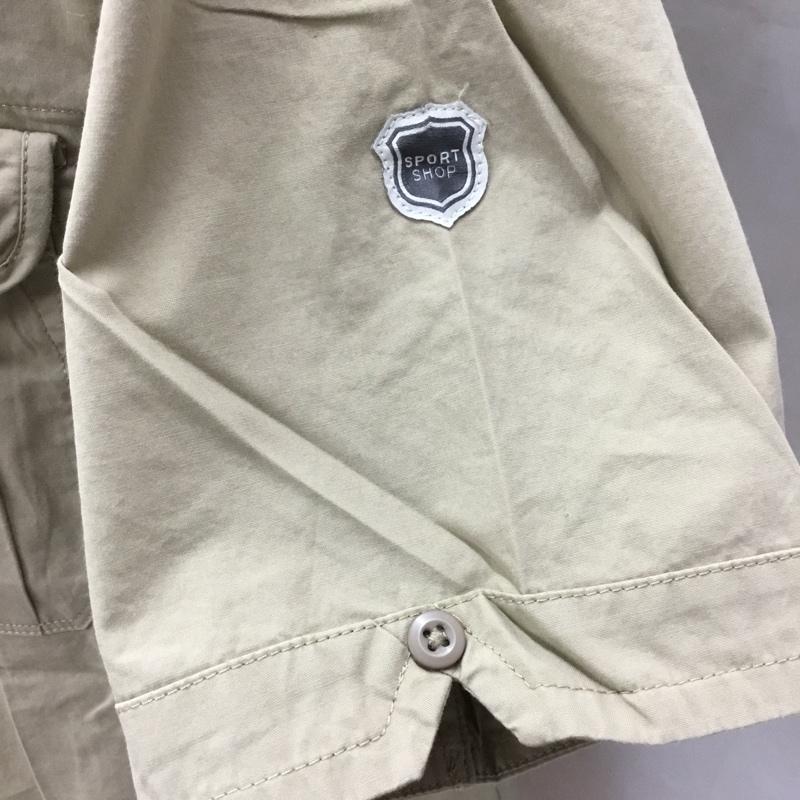 エディーバウアー Eddie Bauer シャツ、ブラウス 半袖 タグ付き ミリタリーシャツ S 無地 ベージュ / ベージュ /  メンズ USED 古着 中古 10112868